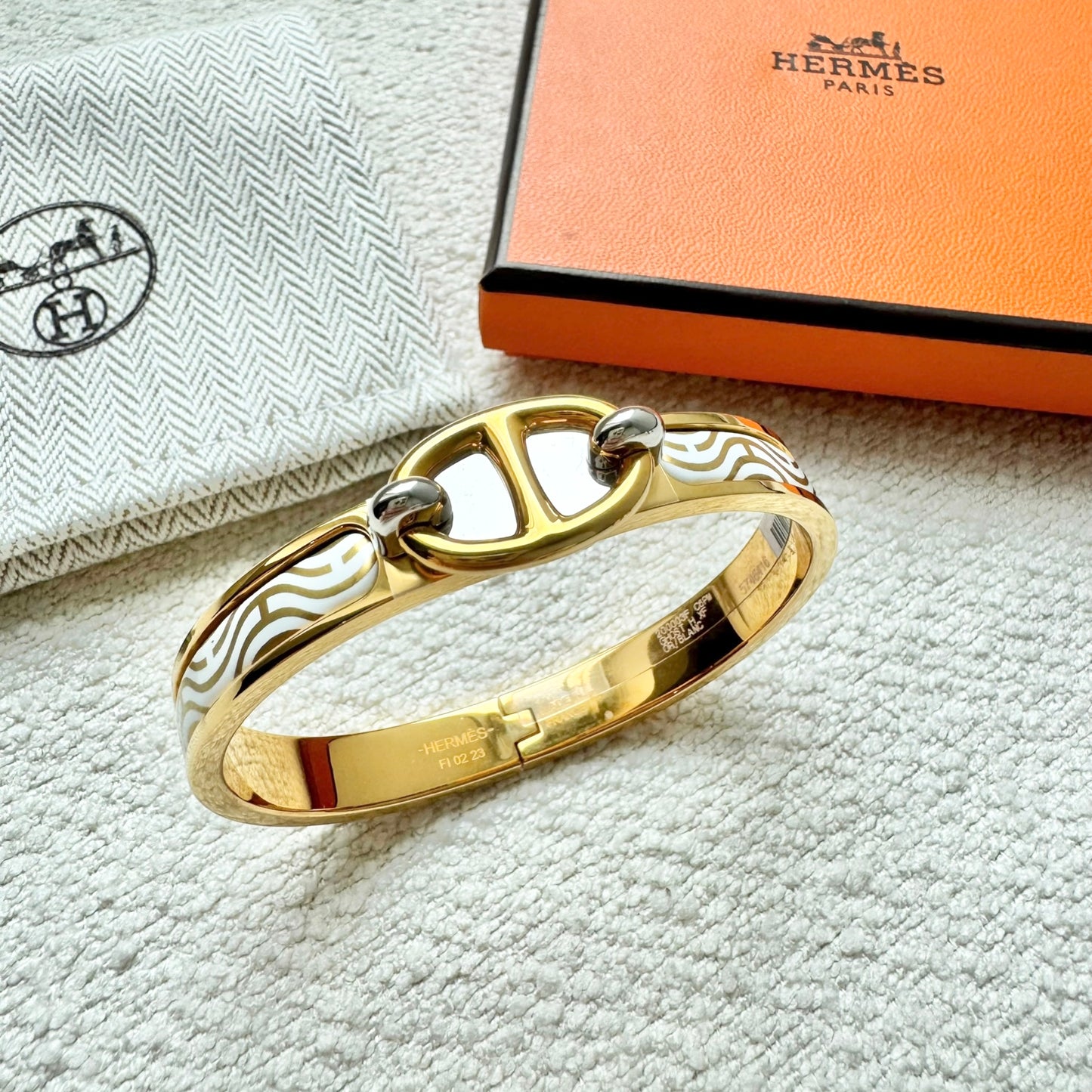 Hermès Mini Clic Chaine D'Ancre Bracelet