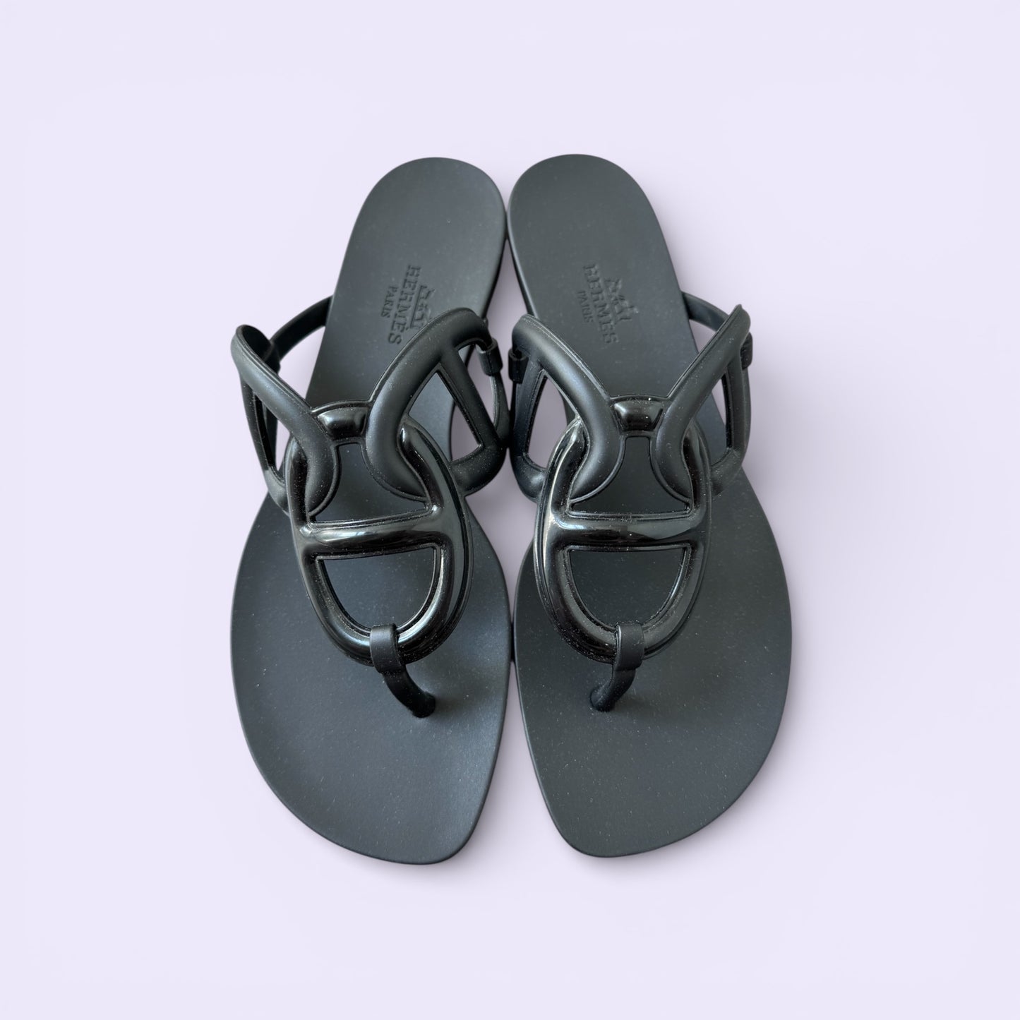 Hermès Egerie Sandals Black