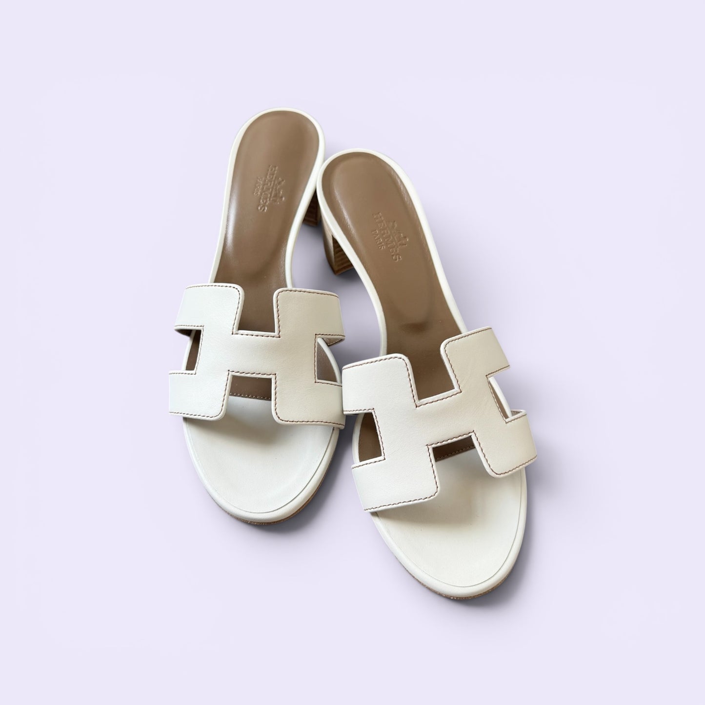 Hermès Oasis Sandals White