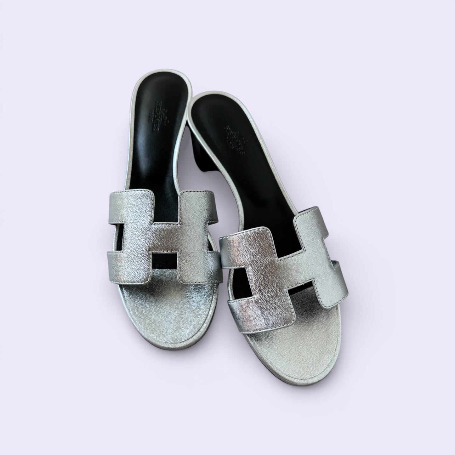 Hermès Oasis Sandals Argent