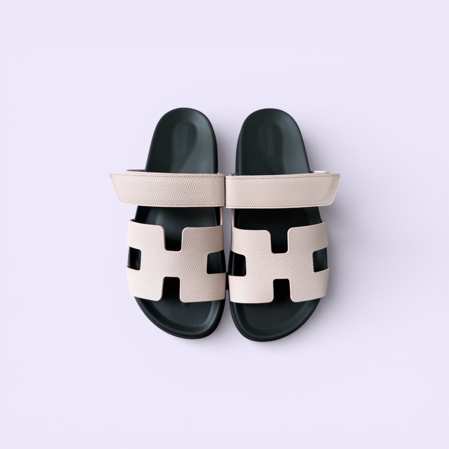 Hermès Chypre Sandals Women Rose Porcelaine