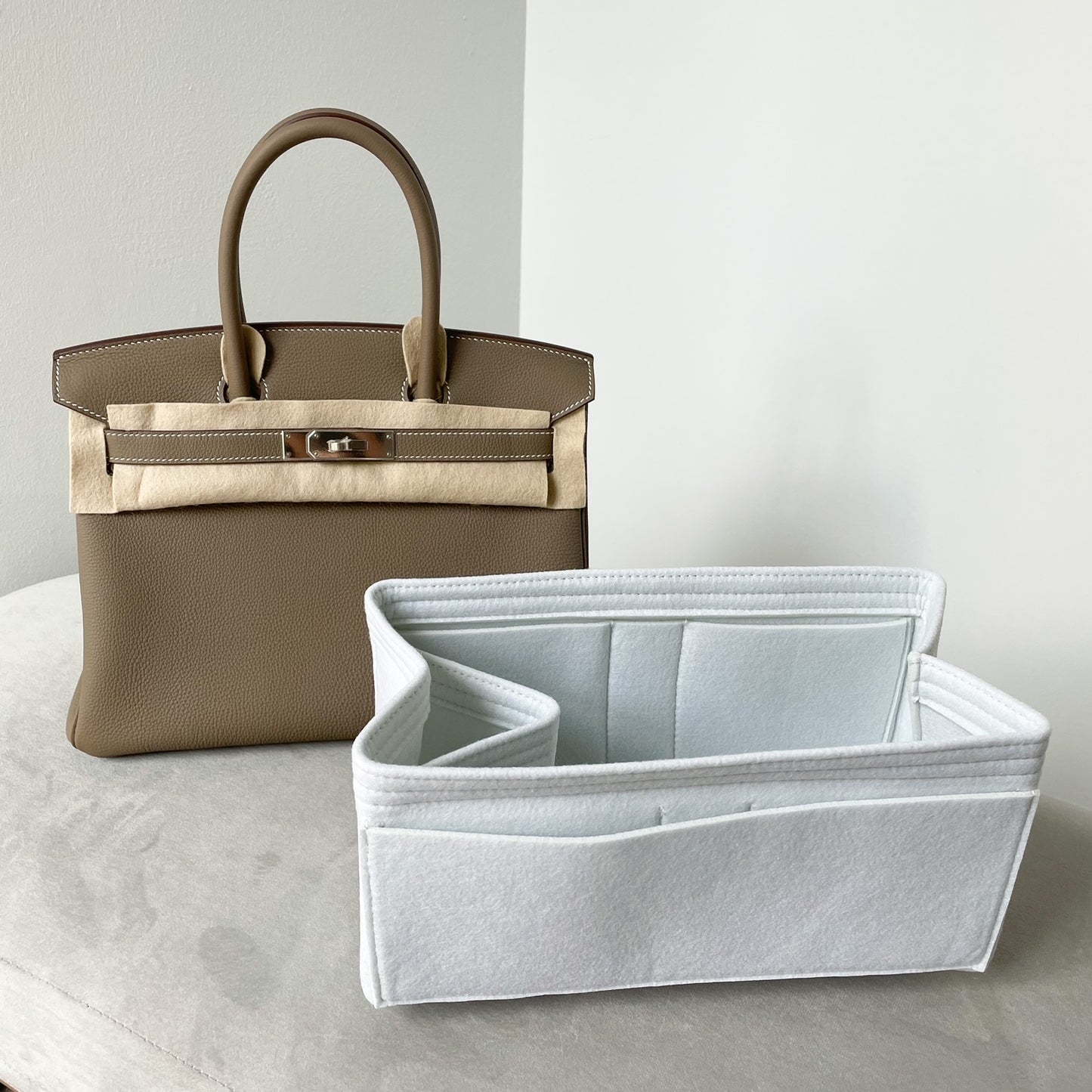 Birkin Bag Caddy in Pearl