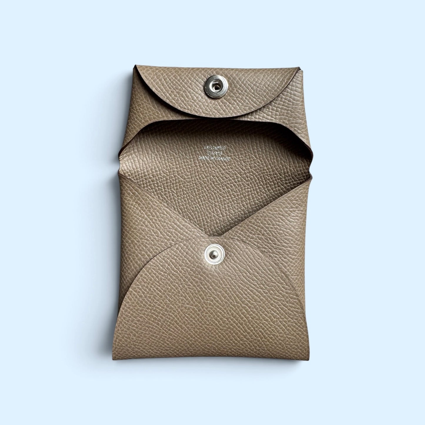 Hermès Bastia Change Purse Etoupe Epsom