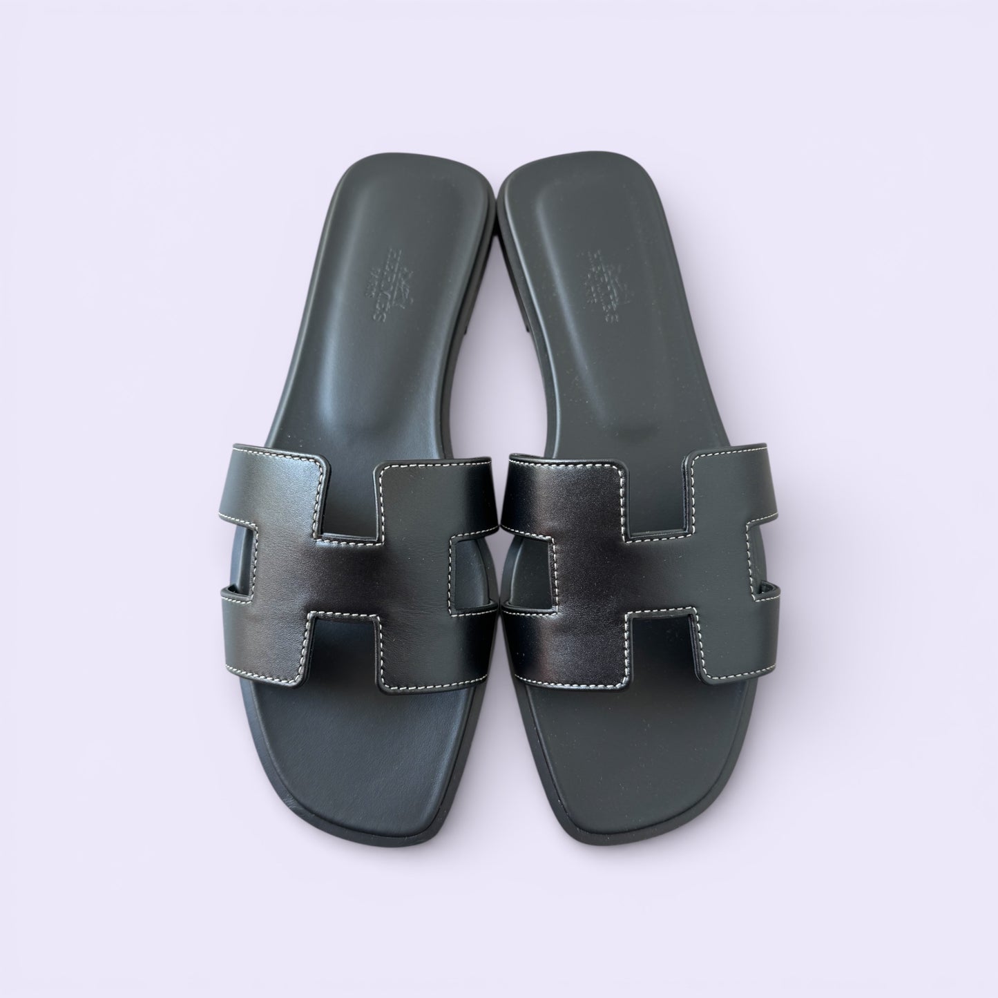 Hermès Oran Sandals Black