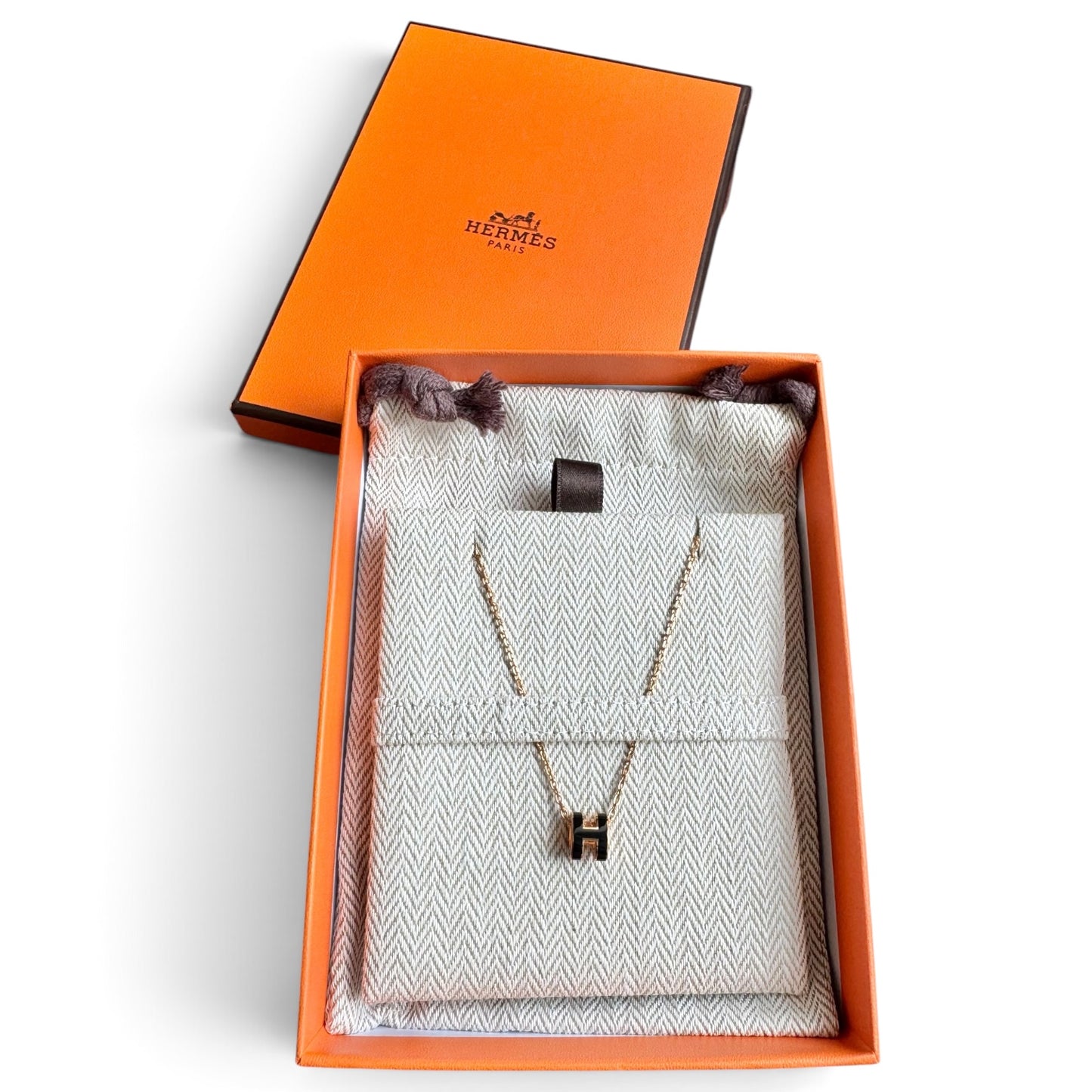 Hermès Mini Pop H Pendant Black