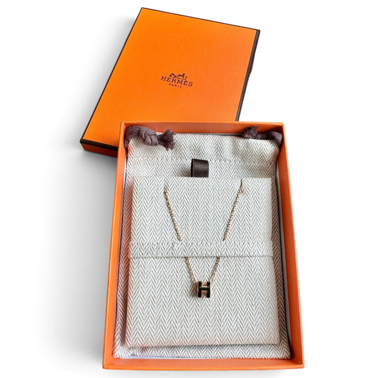 Hermès Mini Pop H Pendant Black