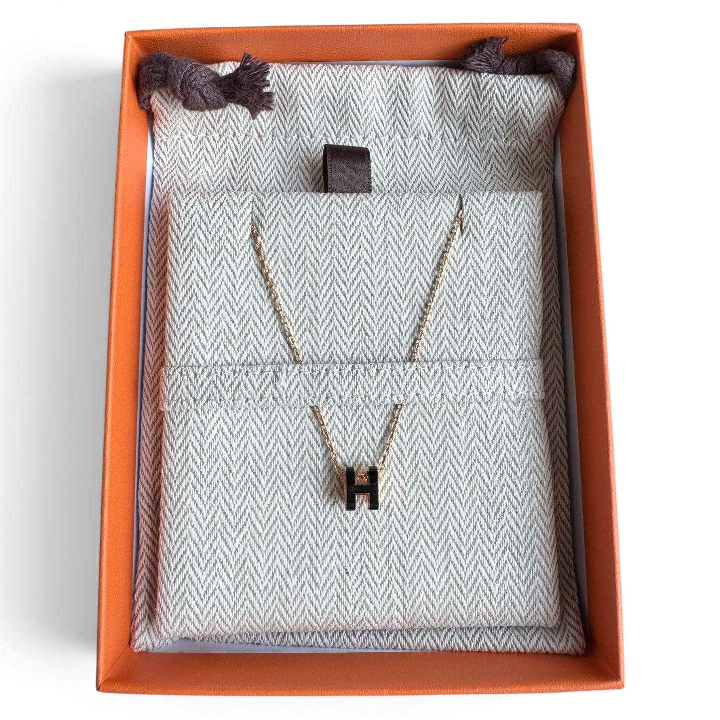 Hermès Mini Pop H Pendant Black
