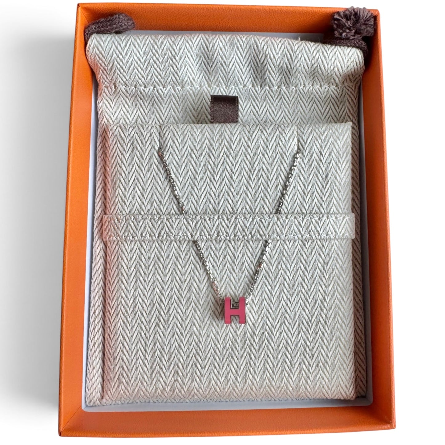 Hermès Mini Pop H Pendant Rose Tropique