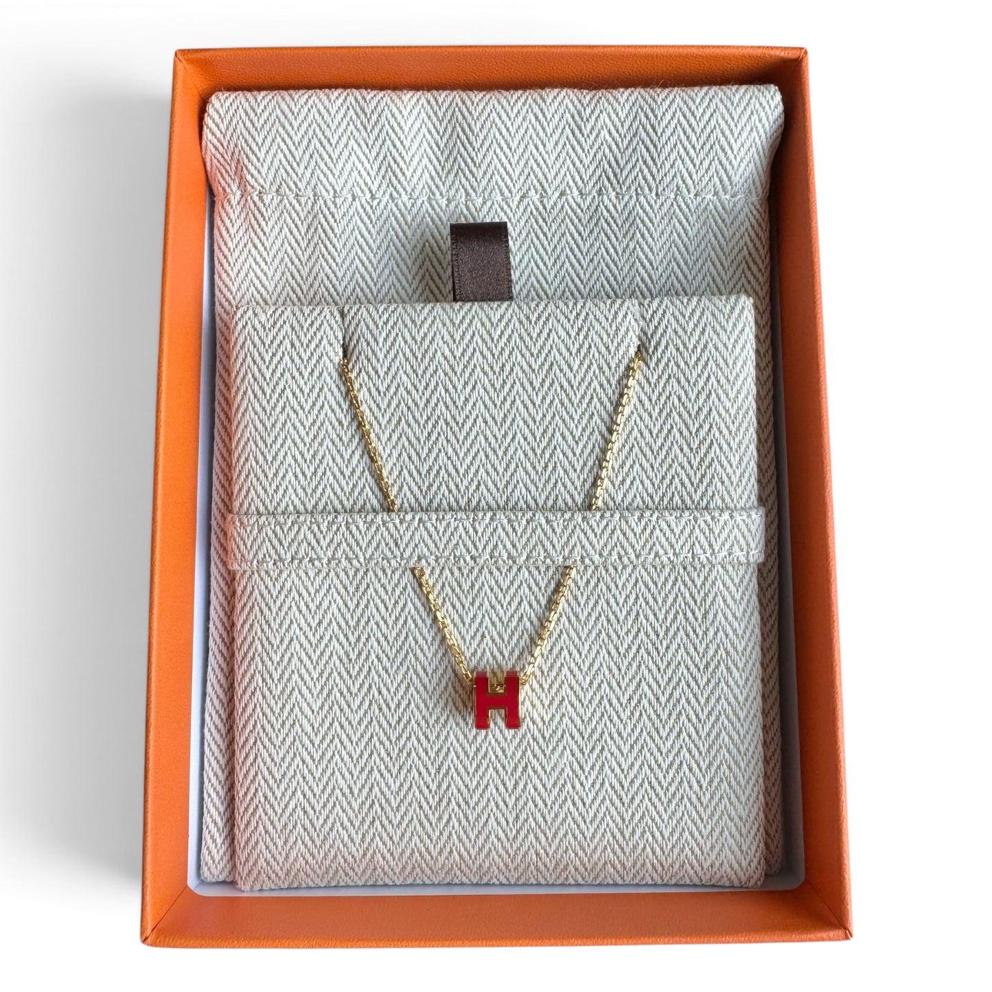 Hermès Mini Pop H Pendant Rouge Vif