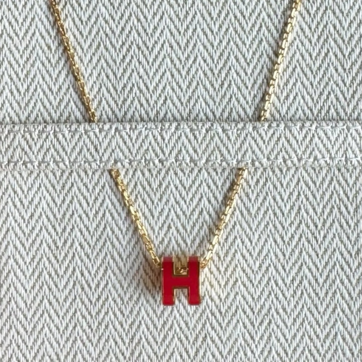 Hermès Mini Pop H Pendant Rouge Vif