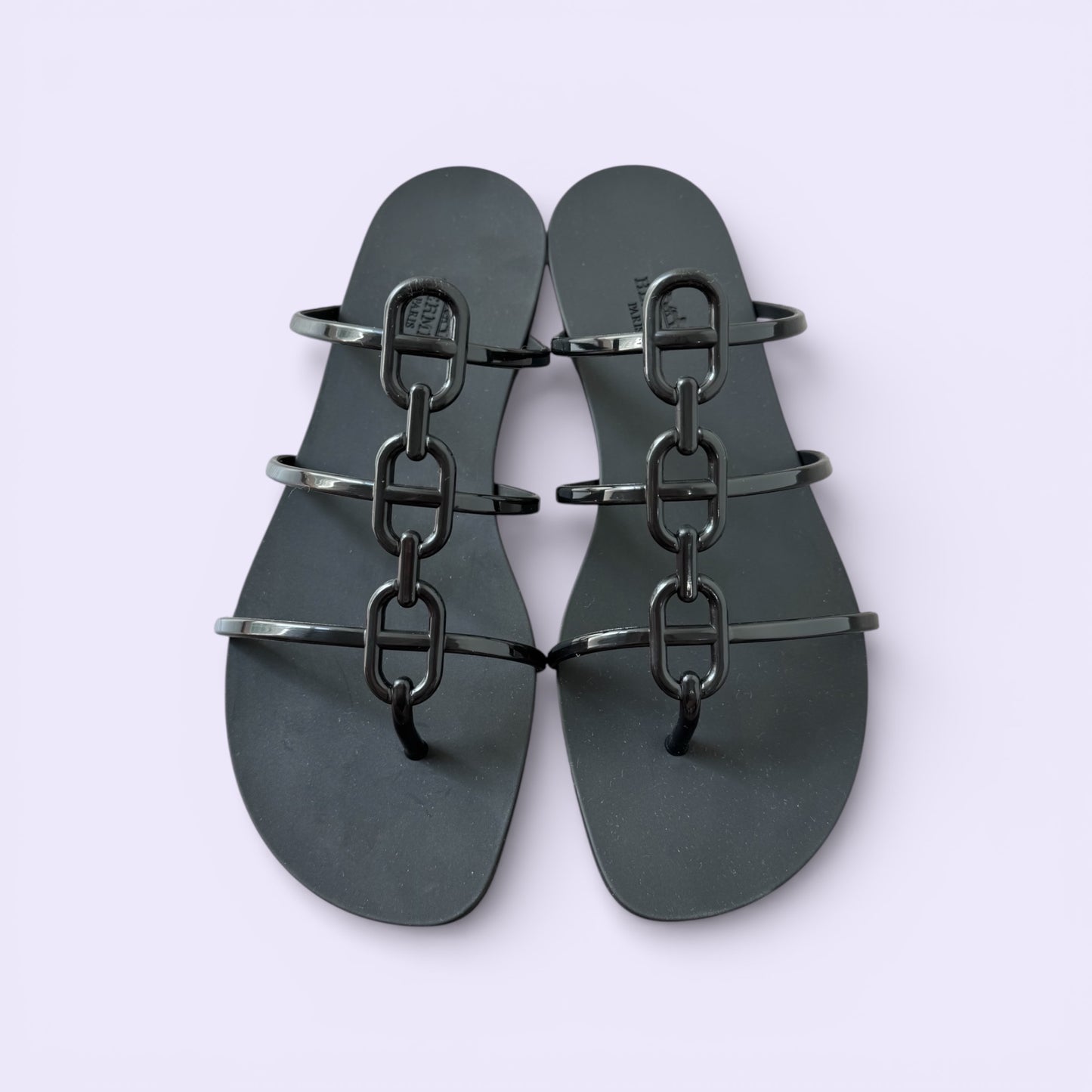 Hermès Mukonos Sandals Black