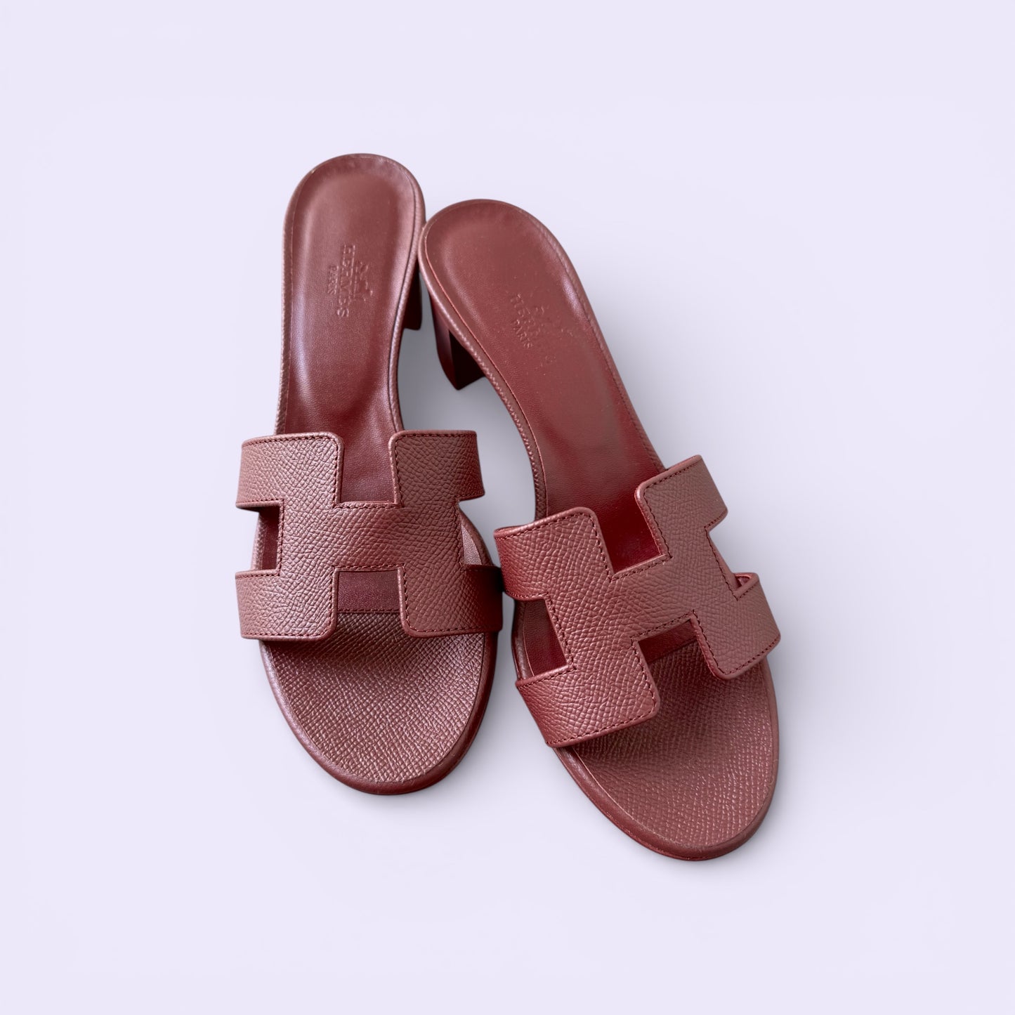 Hermès Oasis Sandals Rouge H