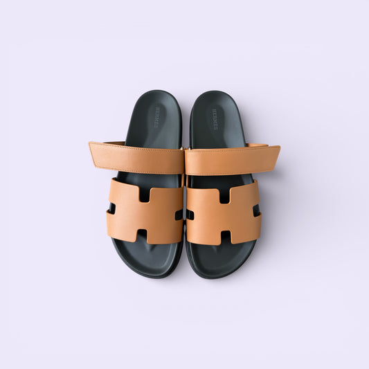 Hermès Chypre Sandals Men Gold