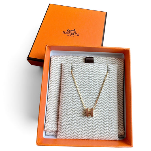 Hermès Mini Pop H Pendant New gold